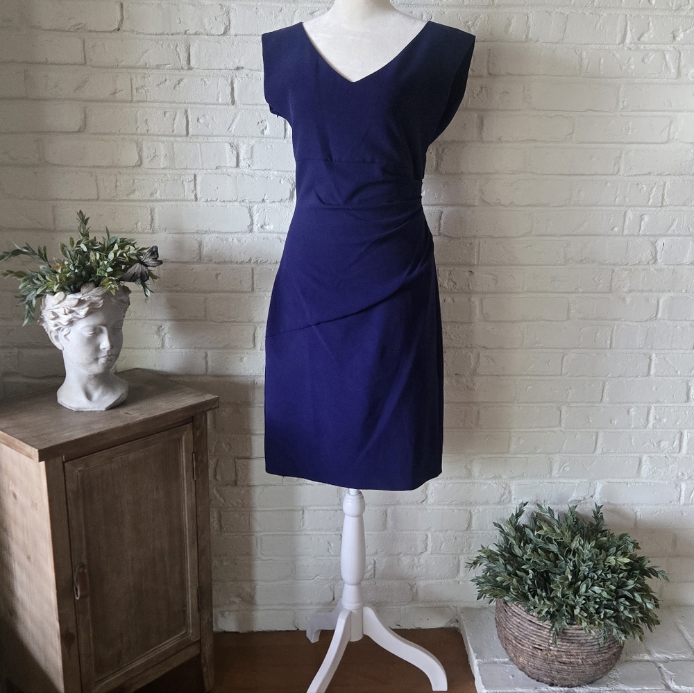 DVF Ruched Sheath Dress, 6, Work, Party, Wedding Guest